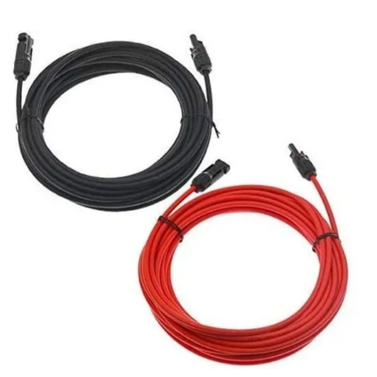 GENERICO - Extensión Solar 6 mm² 2 X 10 Metros + 4 Conectores Mc4 Fotovoltaicos