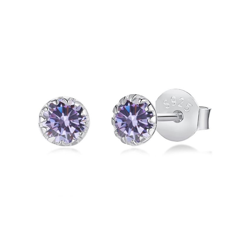 GENERICO - Aros de Plata 925 Tipo Mini Stud - Layla LV Silver