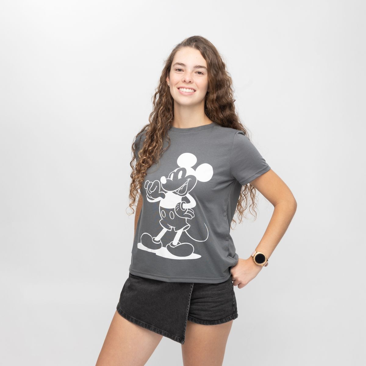 DISNEY - Polera Mujer Mickey Sombras Disney