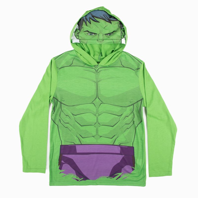 MARVEL - Polera Disfraz Niño Hulk Verde Marvel