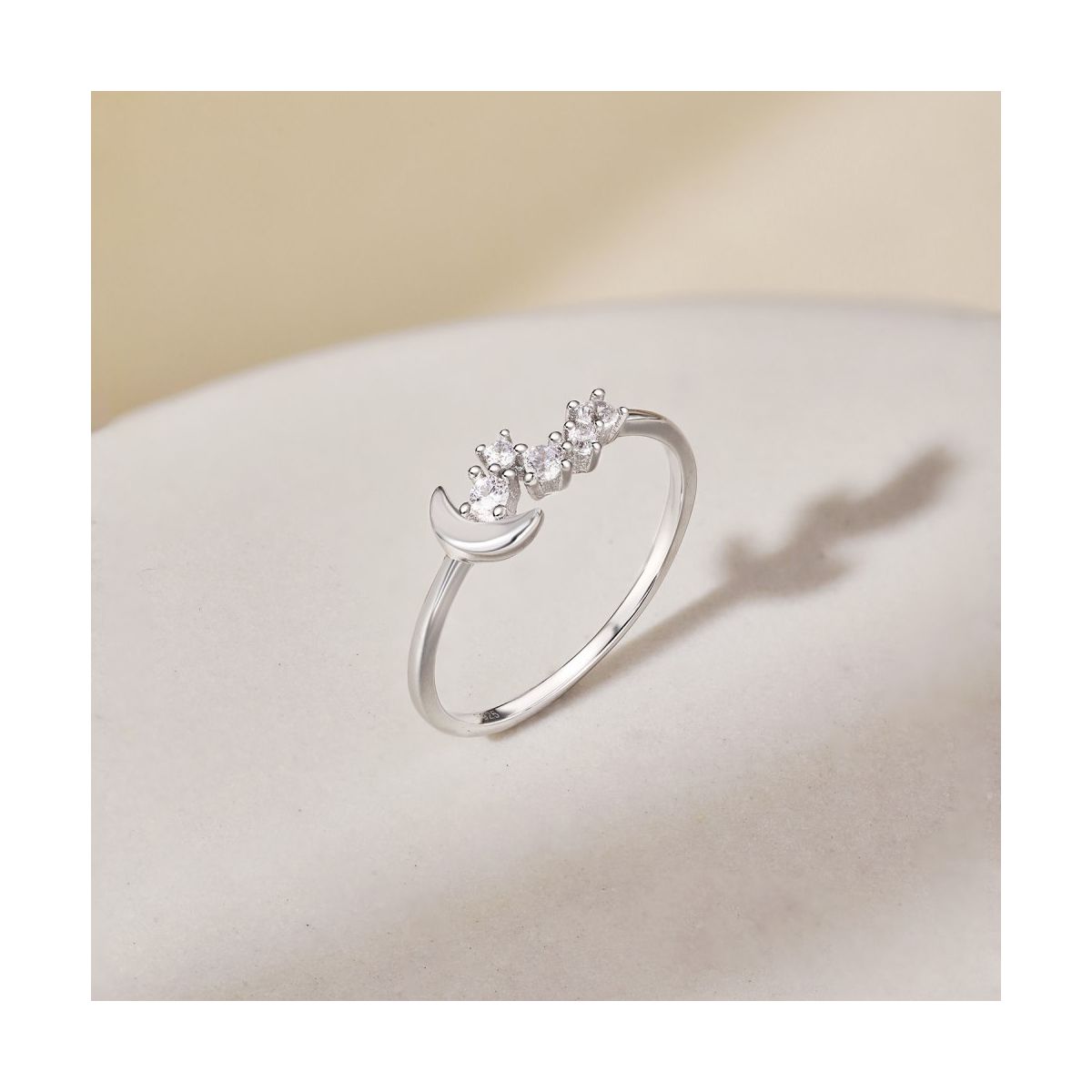 GENERICO - Anillo Plata 925 Talla US 7 - Selene SIlver