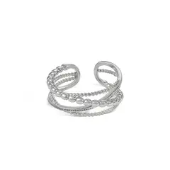 GENERICO - Anillo Ajustable Plata - Clara Silver