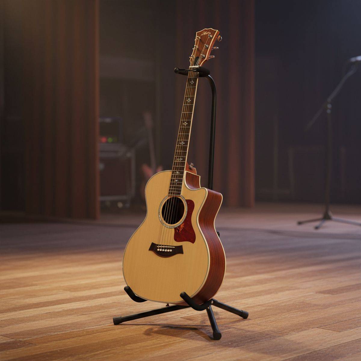 HAMILTON - Soporte Guitarra Hamilton KB303G Seguro y Robusto