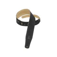 LEVYS - Correa para Guitarra Eléctrica 6,4cm Gamuza L:94-137cm Black
