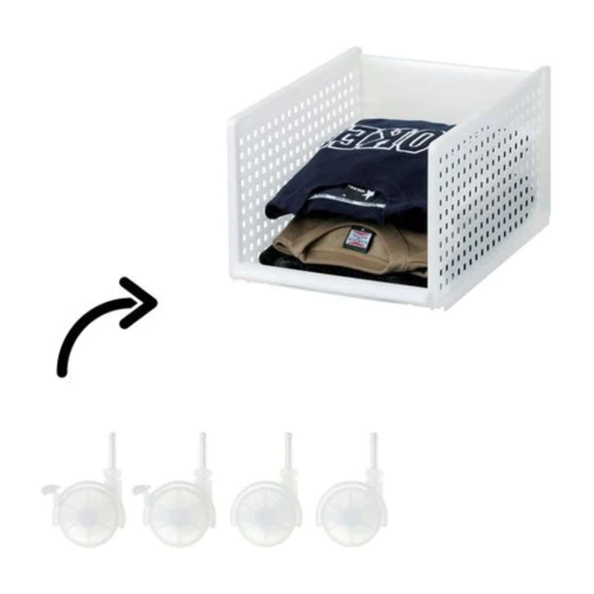 LIKE-IT - Set de 4 Ruedas para Organizador de Closet Modular Modelos  MOS y JTR Like it®