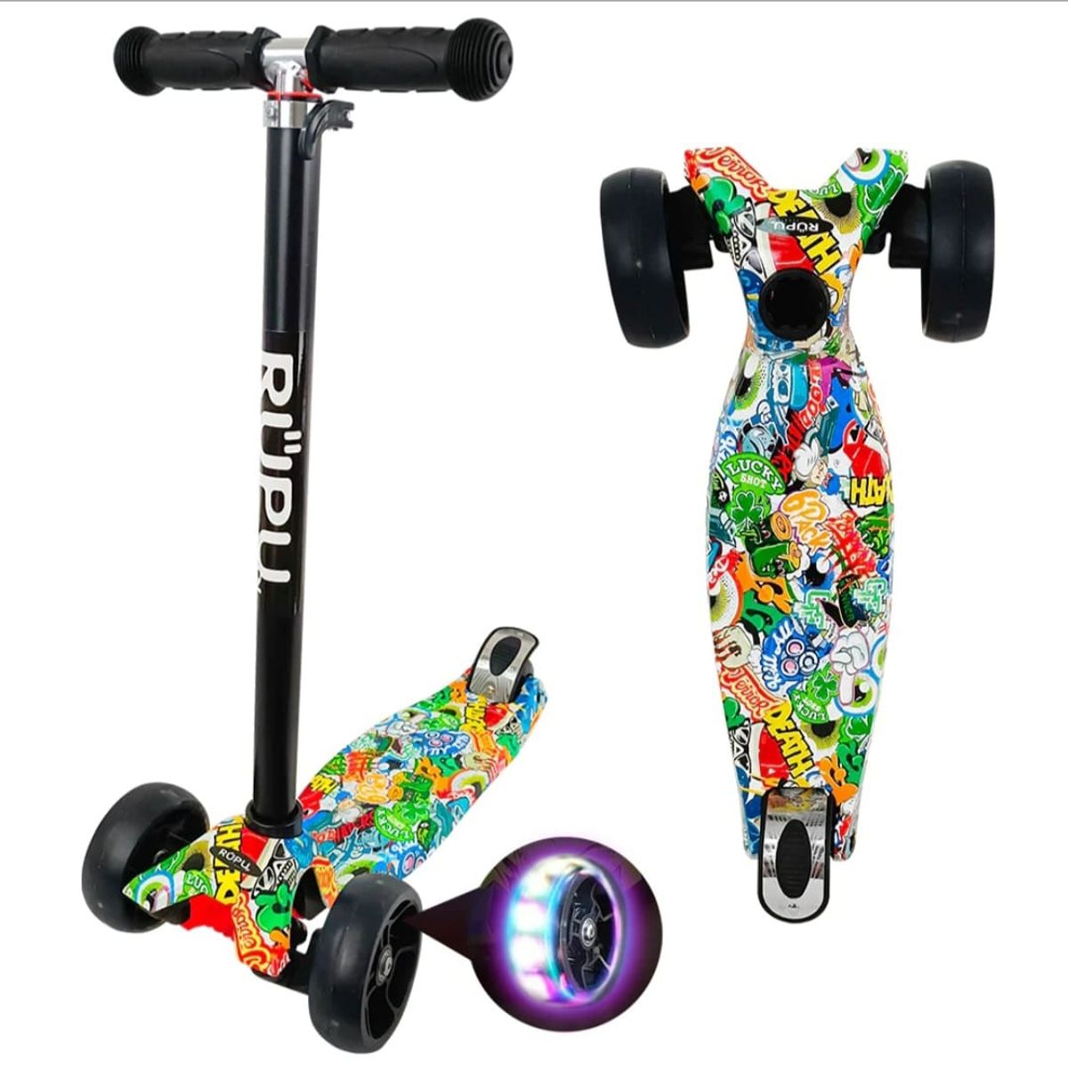 GENERICO - Scooter Monopatín Infantil Diseño de Lucky Style D17