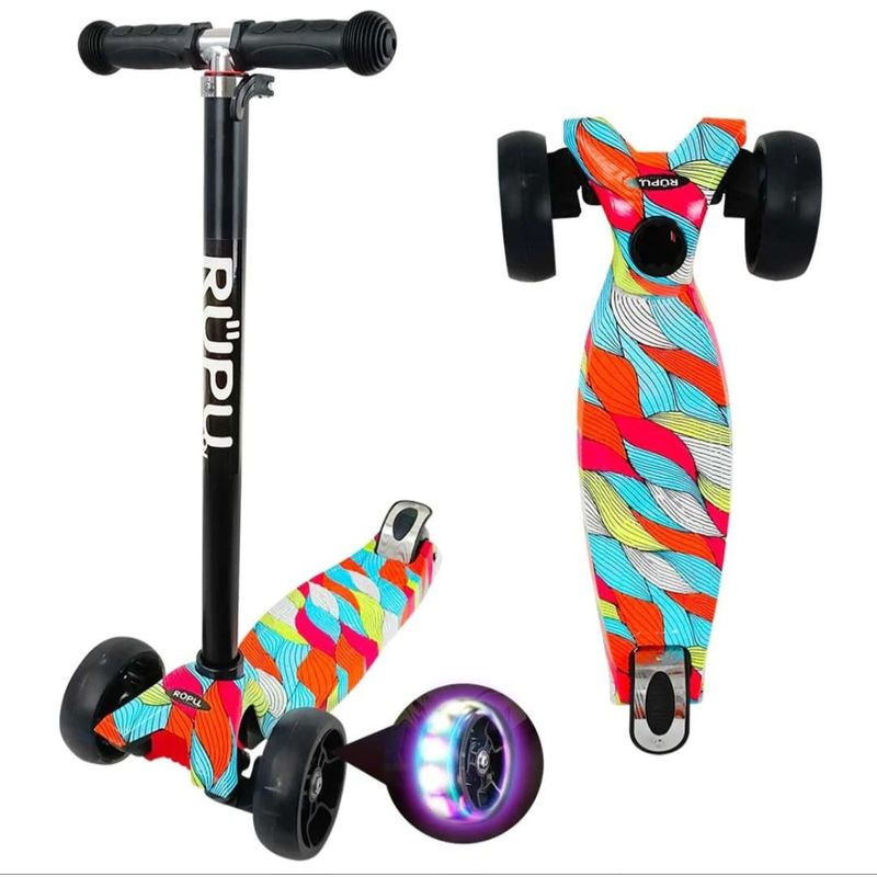 GENERICO - Scooter Monopatín Infantil Diseño de Many Colors D22