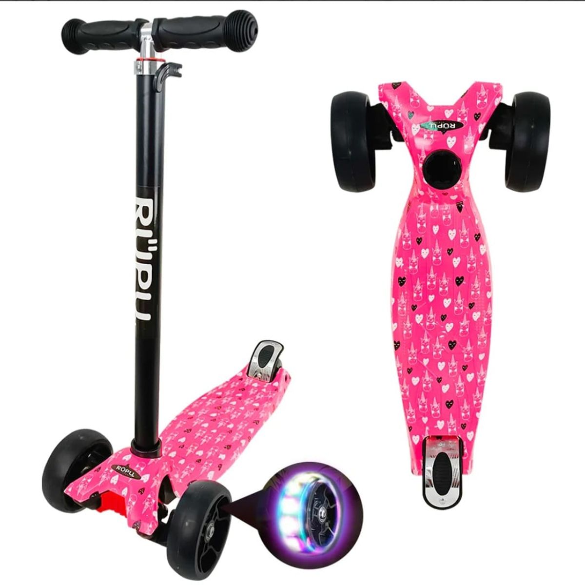GENERICO - Scooter Monopatín Infantil Diseño de Pink Lovery D20