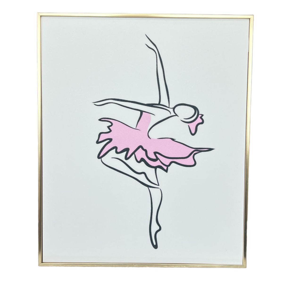 GENERICO - Cuadro Decorativo Minimalista Elegantes Pintura 30x20cm BAILARINA