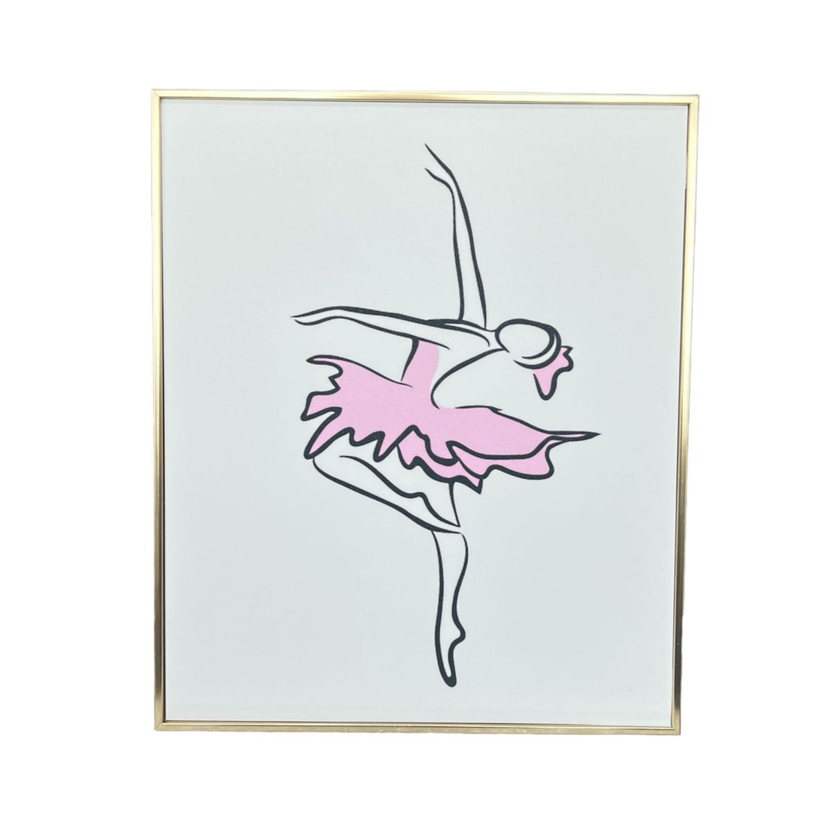 GENERICO - Cuadro Decorativo Minimalista Elegantes Pintura 30x20cm BAILARINA