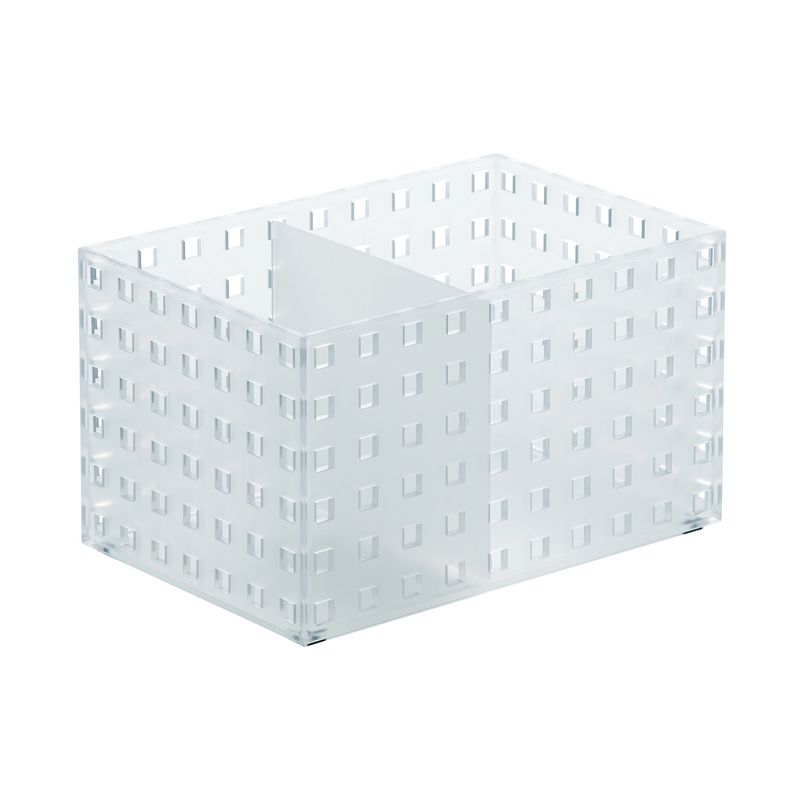LIKE-IT - Contenedor Bricks Apilable 2 Divisiones Transparente 21x14x12,5cm Like it®