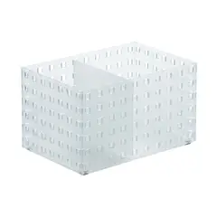 LIKE-IT - Contenedor Bricks Apilable 2 Divisiones Transparente 21x14x12,5cm Like it®