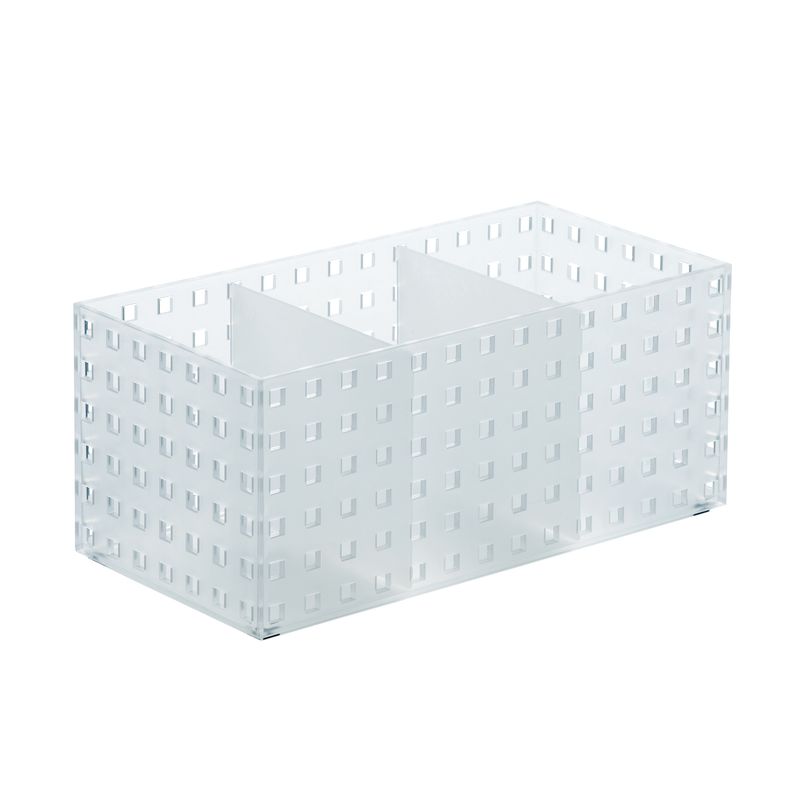 LIKE-IT - Contenedor Bricks Apilable 3 Divisiones Transparente 28x14x12,5cm Like it®