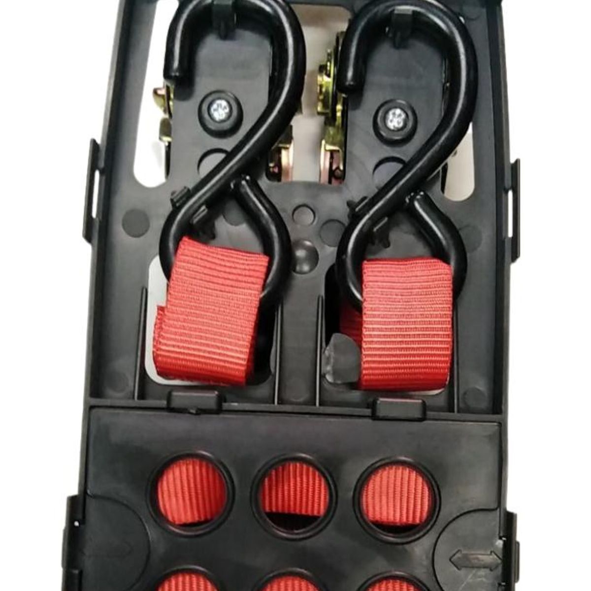 GENERICO - Set 2 Amarras Tie Down Eslingas Con Tensor Para Motos