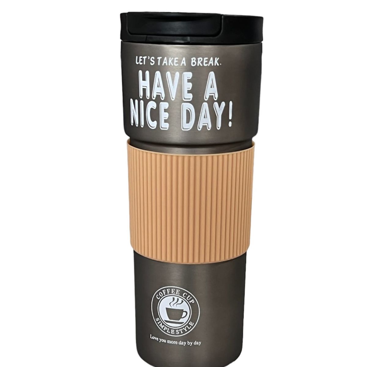 GENERICO - Termo Agua Caliente Y Fria Cafe Vaso Termico Metalico 500ml G