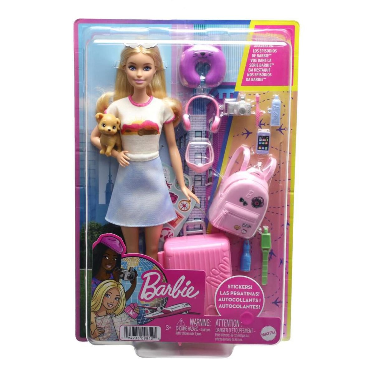MATTEL - Barbie Muñeca Viajera