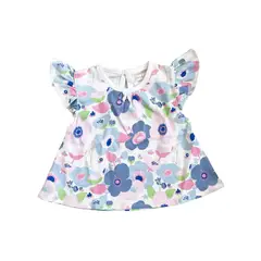 WAWABABY - Blusa Niña Bebe MC Lucia Celeste