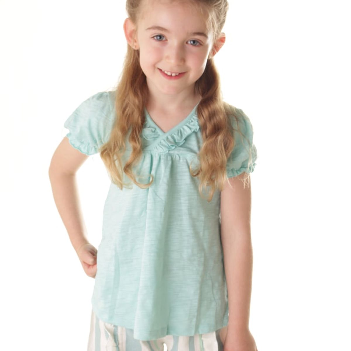 WAWABABY - Blusa Niña MC Maya Verde