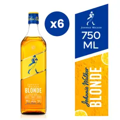 JOHNNIE WALKER - 6x Whisky Blonde 750ml