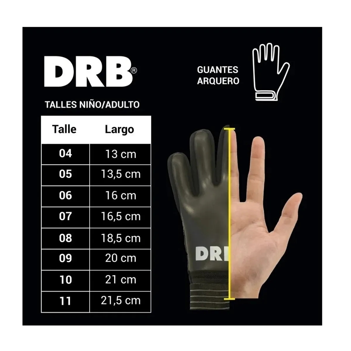 DRB - Guantes Arquero Futbol Con Ferula Para Niños Drb Rainbow