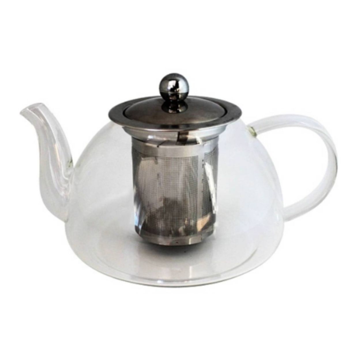 GLASSO - TETERA DE VIDRIO GLASSO 1 LT CON INFUSOR DE ACERO INOXIDABLE GLASSO