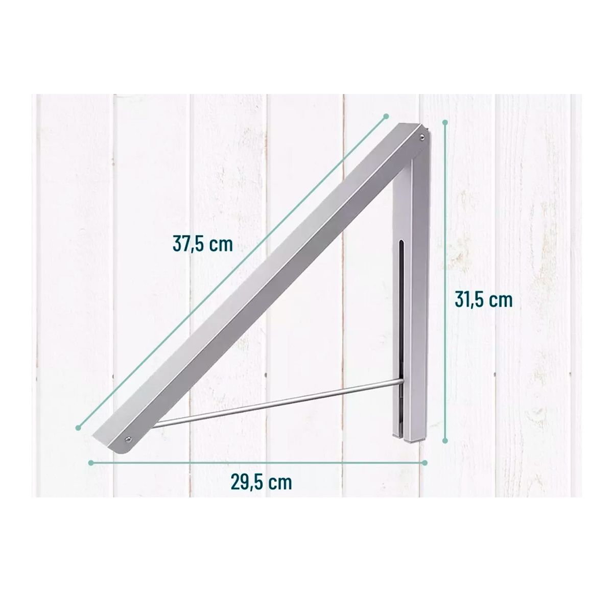 IRM - Tendedero Plegable De Pared Colgador De Aluminio