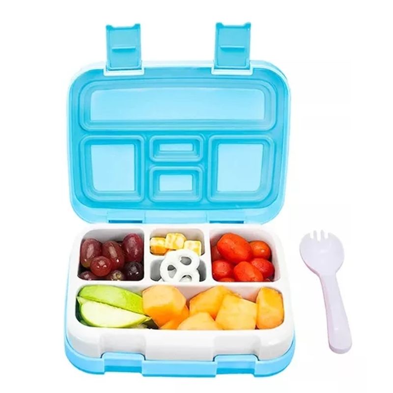 GENERICO - Lonchera Contenedor De Comida Lunch Box 800ml celeste