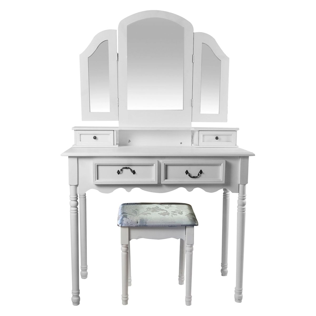 LOVEN - Tocador Vintage Bocholt 4dw Blanco con Piso