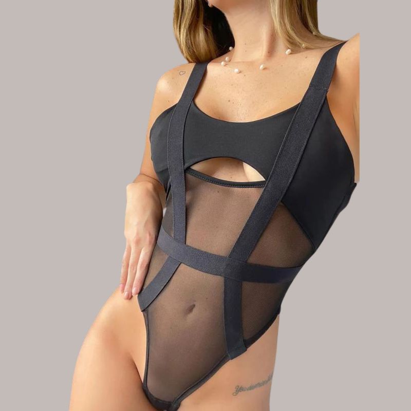 TUPPE - BODY MODERNO MONSERRAT NEGRO -TUPPÉ
