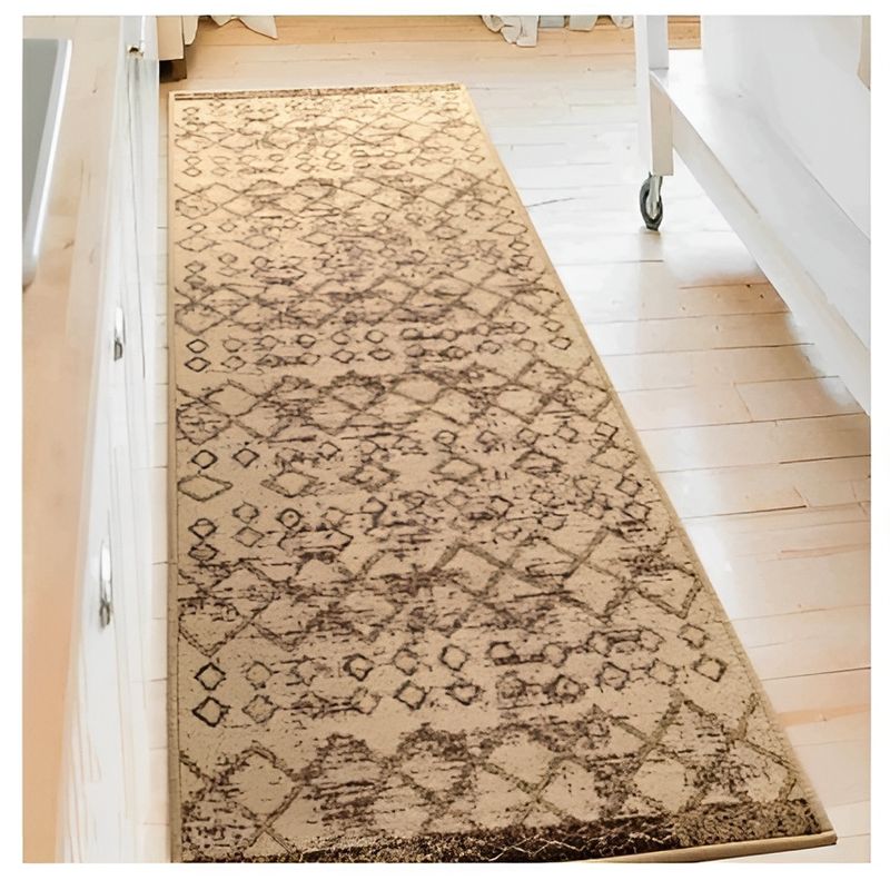 MROTTO - ALFODIA Alfombra de Pasillo Beige 60 x 550 cm Antideslizante