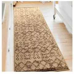 MROTTO - ALFODIA Alfombra de Pasillo Beige 60 x 550 cm Antideslizante