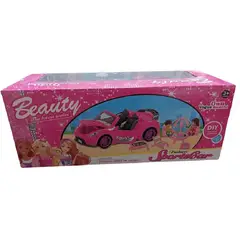 GENERICO - Auto descapotable de Muñecas con set de Terraza