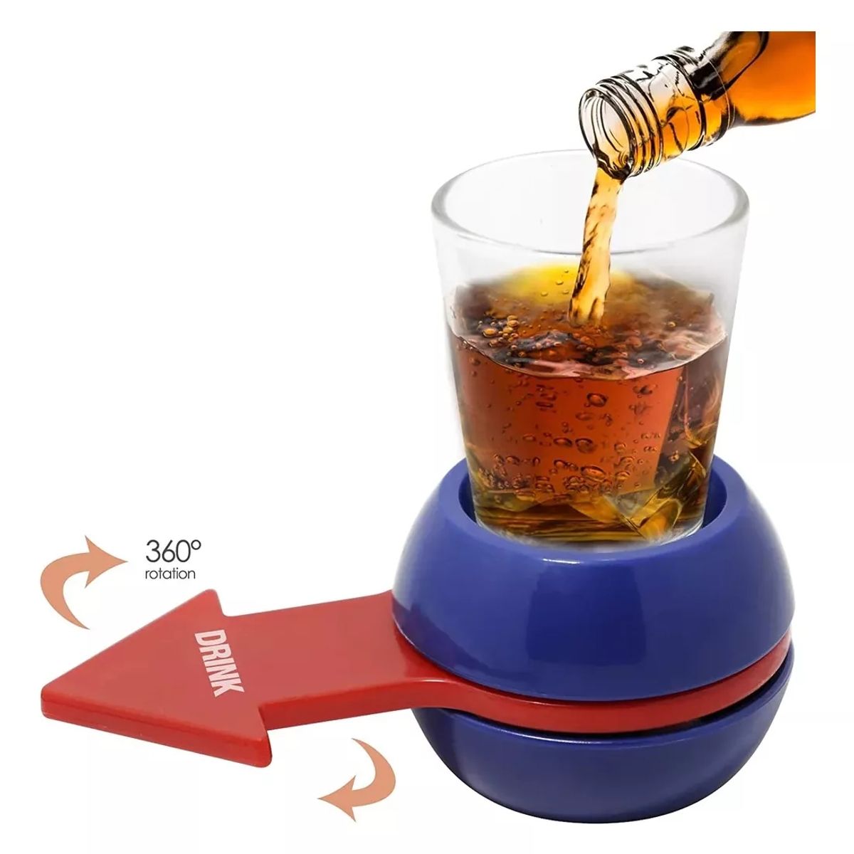 GENERICO - Juego De Ruleta Shot Flecha Giratoria Con Vaso Fiestas