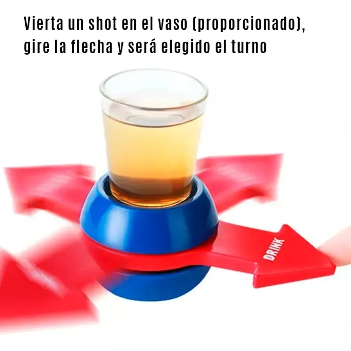 GENERICO - Juego De Ruleta Shot Flecha Giratoria Con Vaso Fiestas
