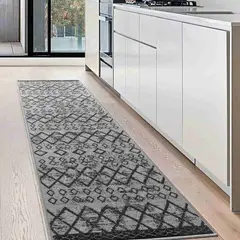 MROTTO - ALFODIA Alfombra de Pasillo Gris 60 x 550 cm Antideslizante