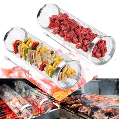 EVERSO - X2 Cesta De Parrilla Cesta Barbacoa Asados Acero Inoxidable