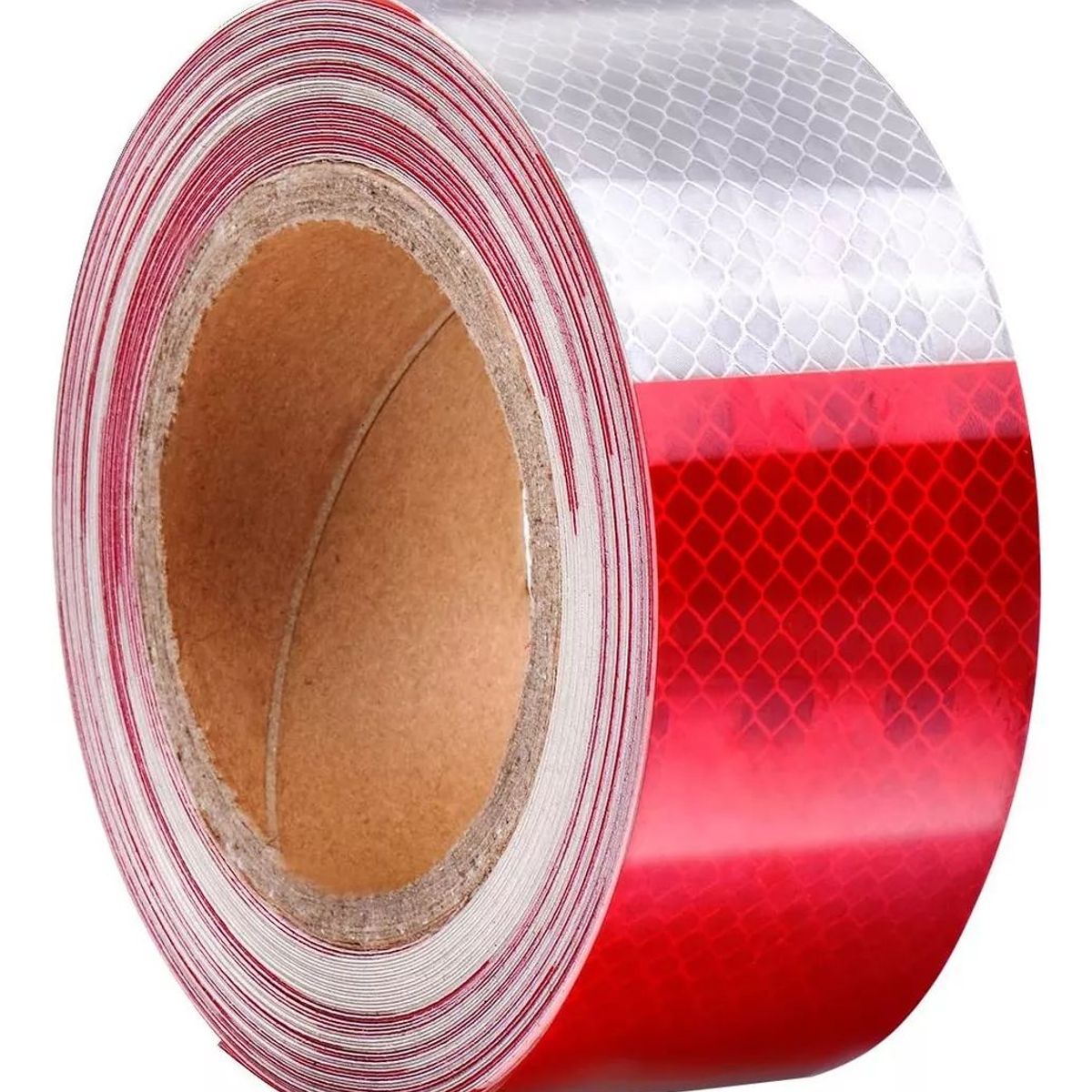 KUANGYE - Cinta Reflectante Seguridad Rojo Blanco 45 Mts Dot C2 Legal