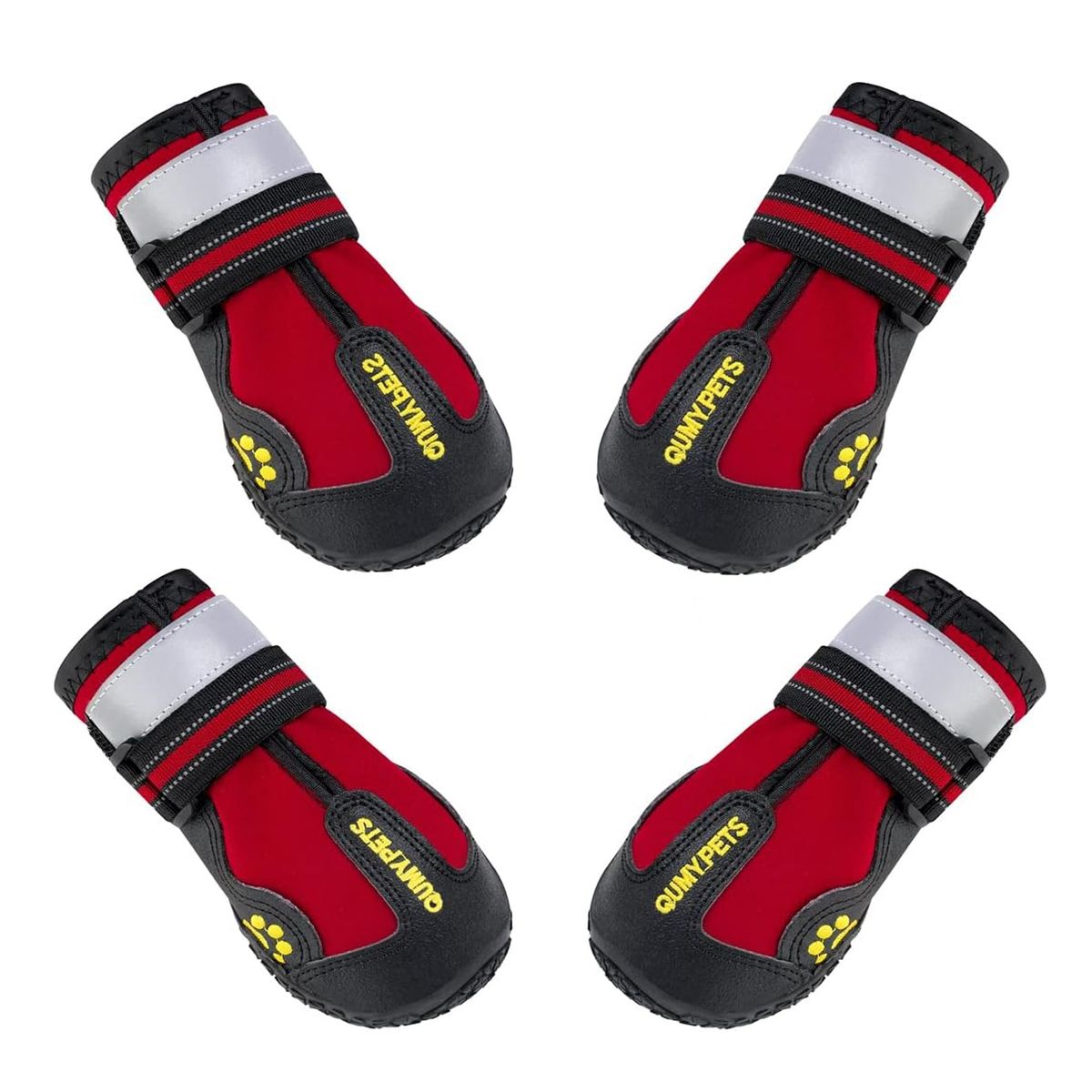 LELOX - Zapatos para perros Rojo Talla 7