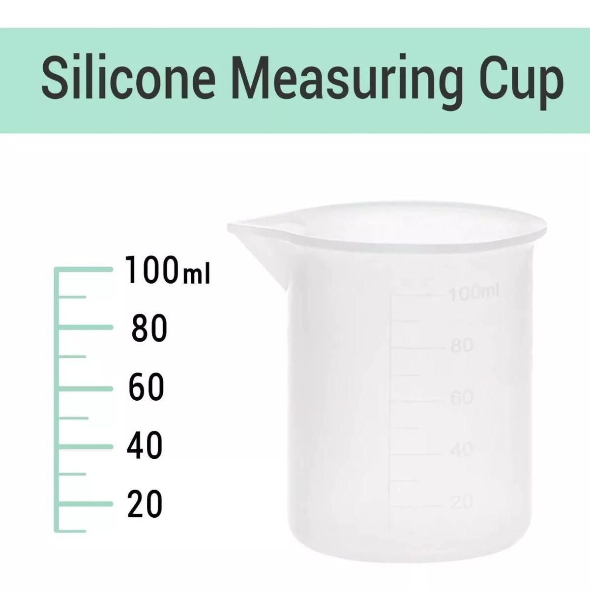 KUANGYE - Vasos Medidores Para Resina Epóxica 100 Ml Pack 3