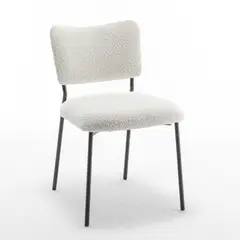 MEUBLE - MARSELLA silla blanco bouclé