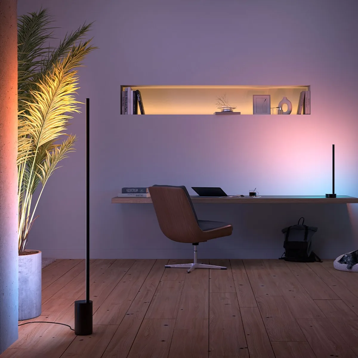 PHILIPS HUE - Lampara De Pie Inteligente Philips Hue Signe Rgb