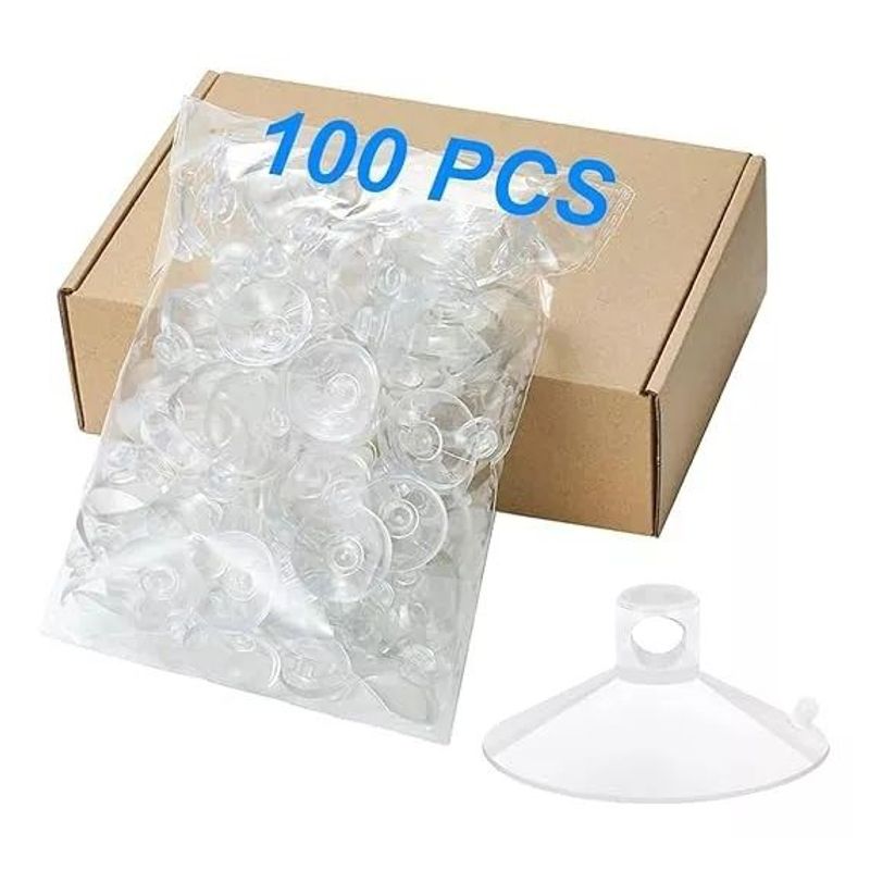 KUANGYE - 100 Ventosa Chupón Para Vidrio Manualidades Colgantes 2,5cms
