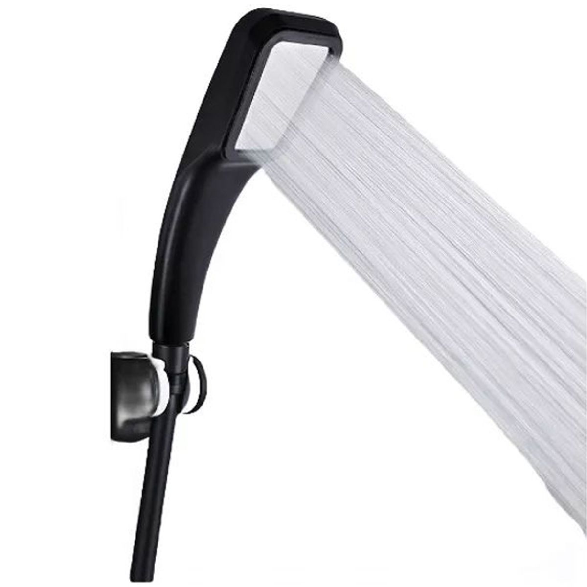 KUANGYE - Cabezal Ducha Telefono Negro Aumenta Presion Presurizado