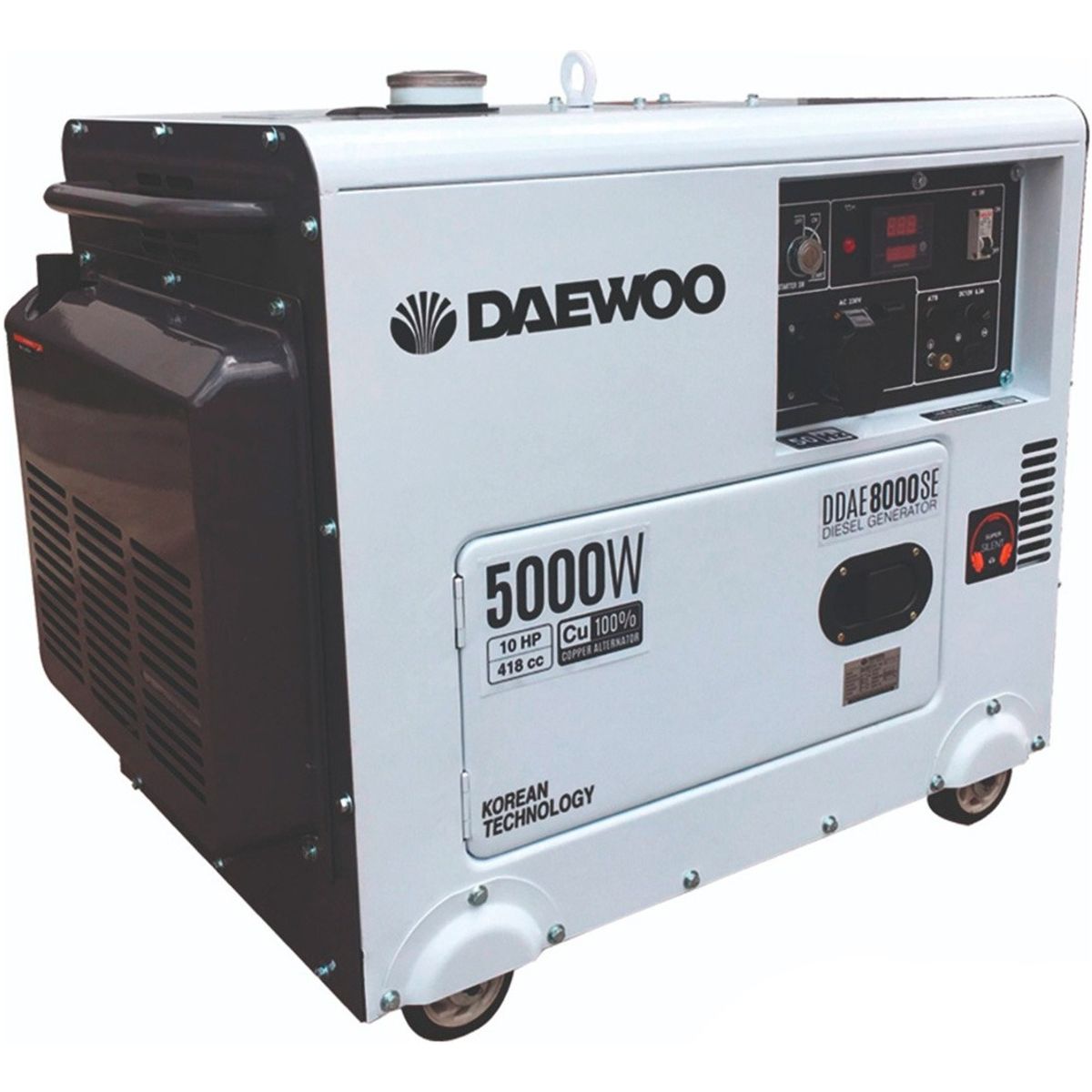 DAEWOO - Generador A Diesel Eléctrico 5kw Daewoo DDAE8000SE 4 Tiempos…