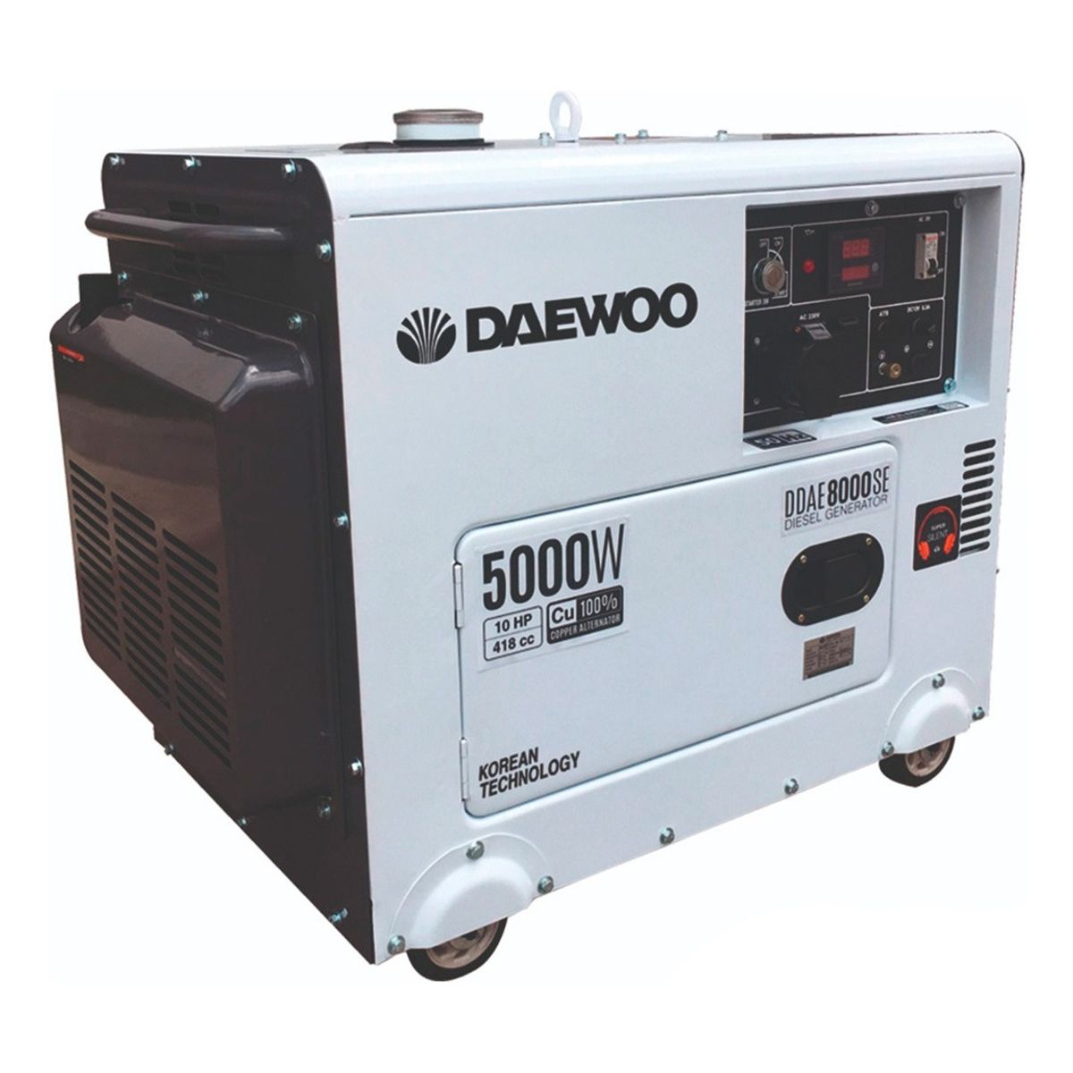 DAEWOO - Generador A Diesel Eléctrico 5kw Daewoo DDAE8000SE 4 Tiempos…