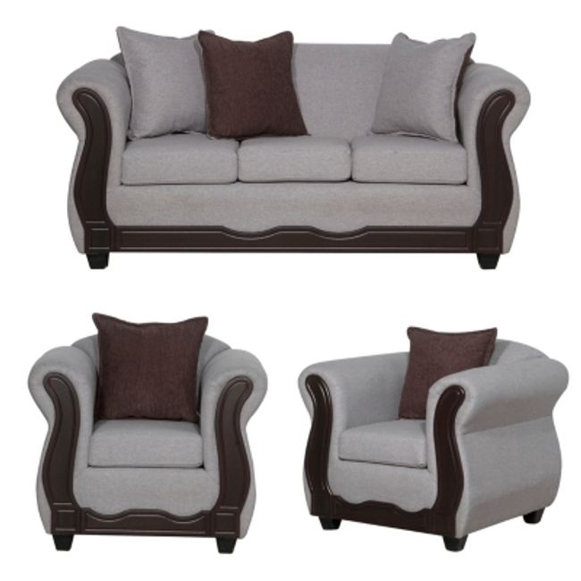 BLACK FACTORY - Juego de Living 3 1 1 Barcelona Crema