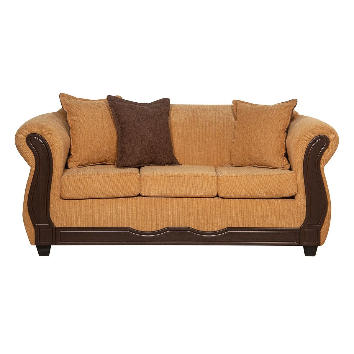 BLACK FACTORY - Sofá 3 Cuerpos Barcelona Oro