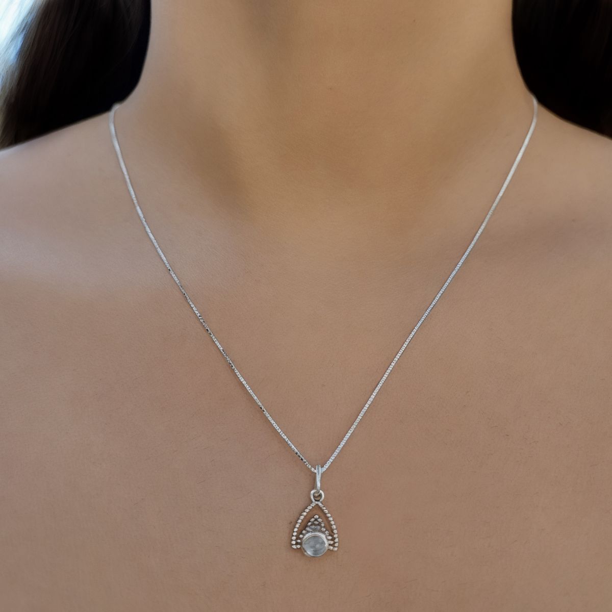 COGGIOLA - Collar Siddhi Piedras Naturales Plata Fina 925