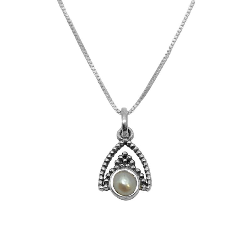 ANDREA COGGIOLA JOYAS - Collar Siddhi Piedras Naturales Plata Fina 925
