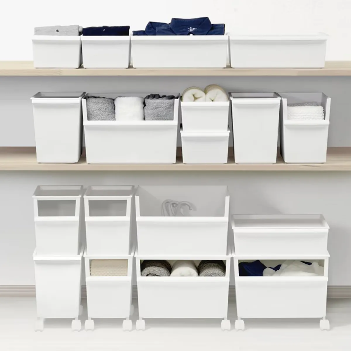 LIKE-IT - Caja Organizadora Modular Like-It  – Sistema Apilable Serie JTR. Fabricada en Japon.